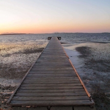 passerella sulla laguna